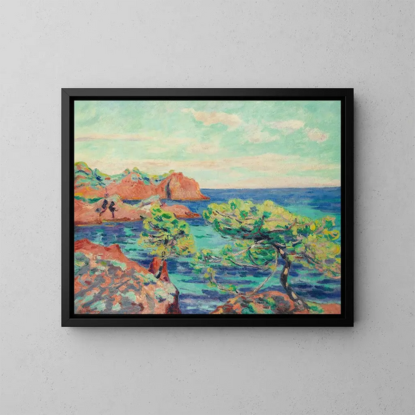 Le Trayas - Armand Guillaumin — oprawiony obraz na ścianie