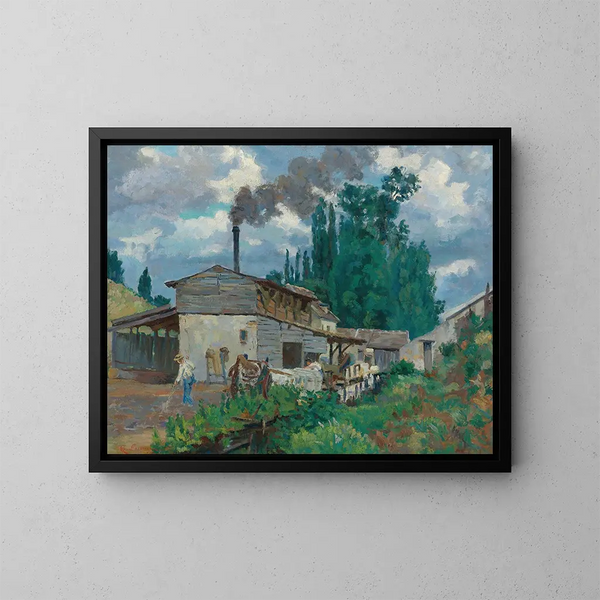 Brzegi Bivry - Armand Guillaumin — oprawiony obraz na ścianie