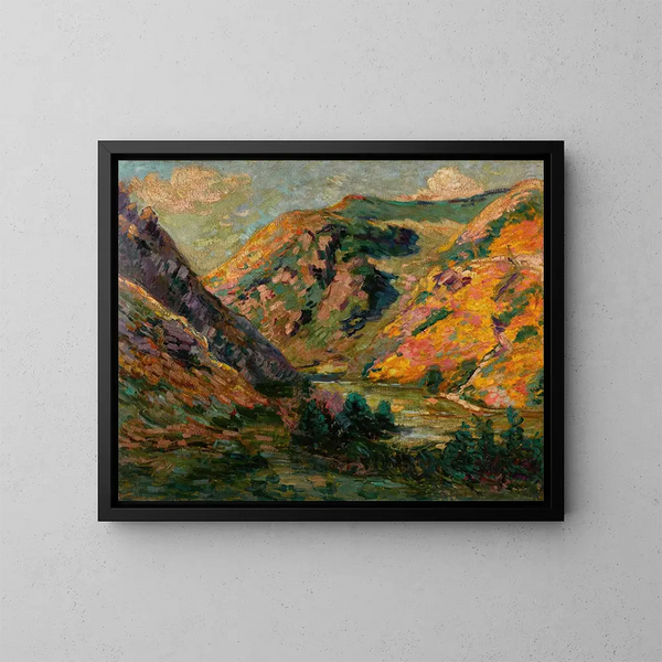 Les Carrières de la Lude - Armand Guillaumin — oprawiony obraz na ścianie