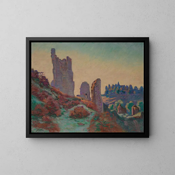 Ruiny zamku w Crozant - Armand Guillaumin — oprawiony obraz na ścianie