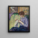 Madame Guillaumin szyjąca - Armand Guillaumin — oprawiony obraz na ścianie