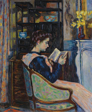 Armand Guillaumin - Mademoiselle Guillaumin Lisant.webp