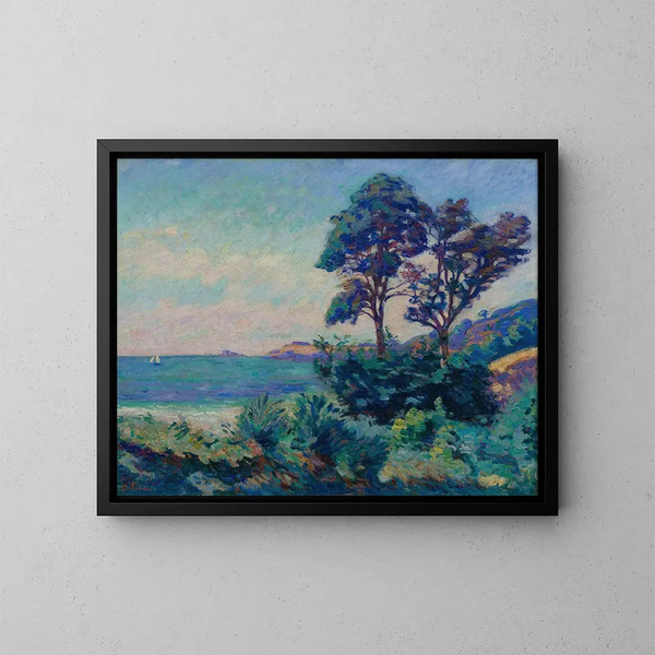 morski w Saint-Palais - Armand Guillaumin — oprawiony obraz na ścianie
