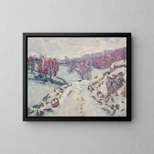 Śnieg - Armand Guillaumin — oprawiony obraz na ścianie