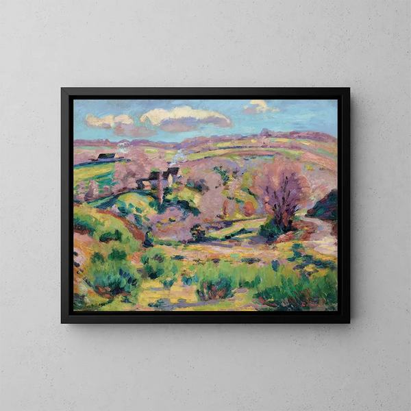 Krajobraz Creuse wiosną - Armand Guillaumin — oprawiony obraz na ścianie