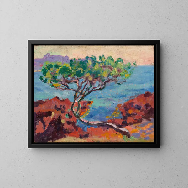 pejzażu morskiego - Armand Guillaumin — oprawiony obraz na ścianie