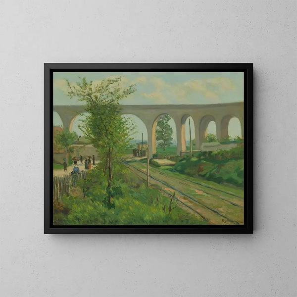 L'aqueduc d'Arcueil au passage à niveau de Sceaux - Armand Guillaumin — oprawiony obraz na ścianie