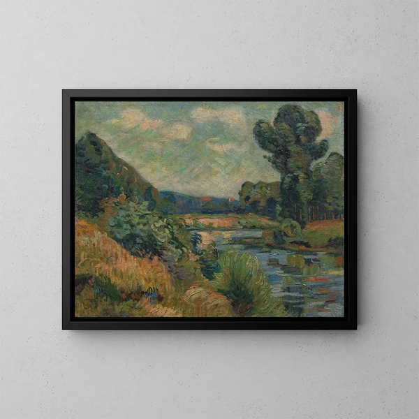 Brzegi Marne w Charenton - Armand Guillaumin — oprawiony obraz na ścianie