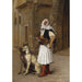 Reprodukcja obrazu Arnaut i dwa whippety - Jean-Léon Gérôme