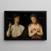 Ubóstwo i troska - Arnold Böcklin — oprawiony obraz na ścianie
