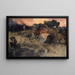 Astolf uciekający z głową Orilla - Arnold Böcklin — oprawiony obraz na ścianie