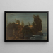 Villa de Fiesole nad morzem - Arnold Böcklin — oprawiony obraz na ścianie