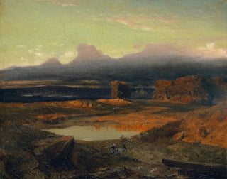 Arnold Bcklin - Landscape At Sunset 1849.webp