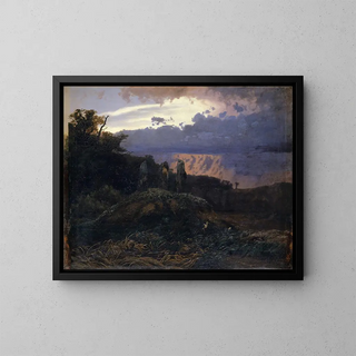 Le Dolmen - Arnold Böcklin — oprawiony obraz na ścianie