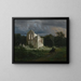 pejzaż nocny z ruiną - Arnold Böcklin — oprawiony obraz na ścianie