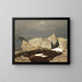pejzażu górskiego z kozłem - Arnold Böcklin — oprawiony obraz na ścianie