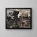W drodze do Emmaüs - Arnold Böcklin — oprawiony obraz na ścianie