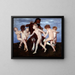 Pan w tańcu z dziećmi - Arnold Böcklin — oprawiony obraz na ścianie