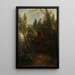 Pan w trzcinie - Arnold Böcklin — oprawiony obraz na ścianie