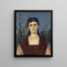 Portret Clary Bruckmann-Böcklin, starsza córka artysty - Arnold Böcklin — oprawiony obraz na ścianie