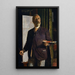 Autoportret w pracowni - Arnold Böcklin — oprawiony obraz na ścianie