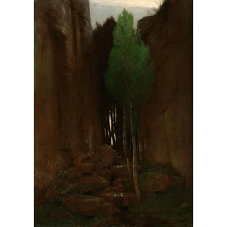 Arnold Bcklin - Spring in a Narrow Gorge Quell in einer Felsschluct.webp