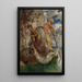 Dwóch łabędzi łowiących ryby - Arnold Böcklin — oprawiony obraz na ścianie
