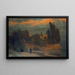 Villa nad brzegiem morza - Arnold Böcklin — oprawiony obraz na ścianie