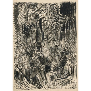 Arnold Peter WeiszKubnan - Huntsmen with Hunted Fox.webp