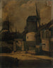 Le moulin de la Galette et le moulin Blute-fin Montmartre 18. dzielnica - Arsène Désiré d'Haussy — widok dzieła