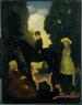 Dzieci, psy i pony - Arthur Bowen Davies — widok dzieła