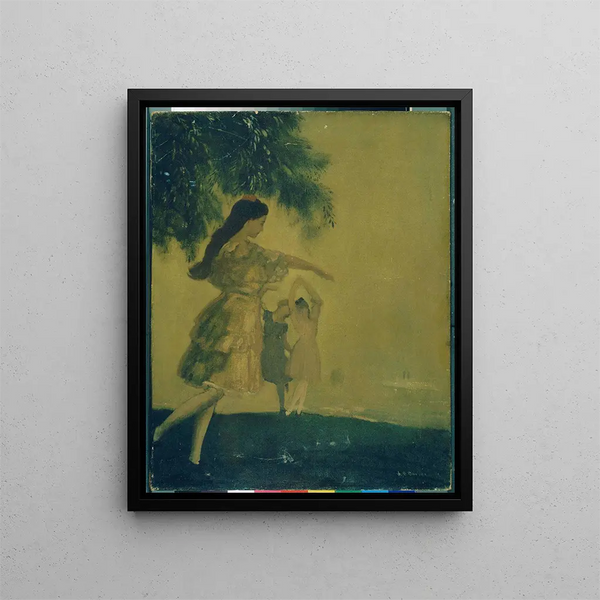 Les Danseurs - Arthur Bowen Davies — oprawiony obraz na ścianie