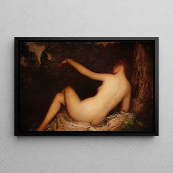 Le papillon - Arthur Bowen Davies — oprawiony obraz na ścianie