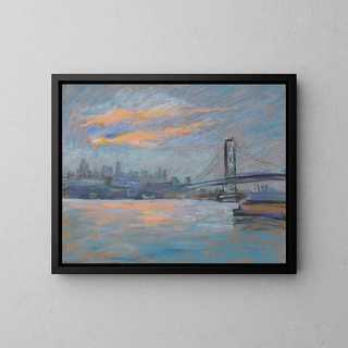 Arthur Clifton Goodwin - View of the Brooklyn Bridge.webp