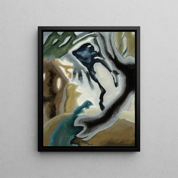 Fantazja z podwórka - Arthur Dove — oprawiony obraz na ścianie