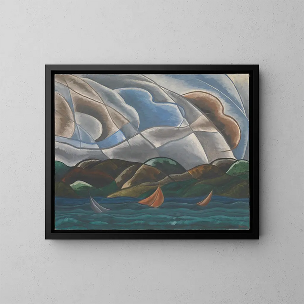 Chmury i woda - Arthur Dove — oprawiony obraz na ścianie
