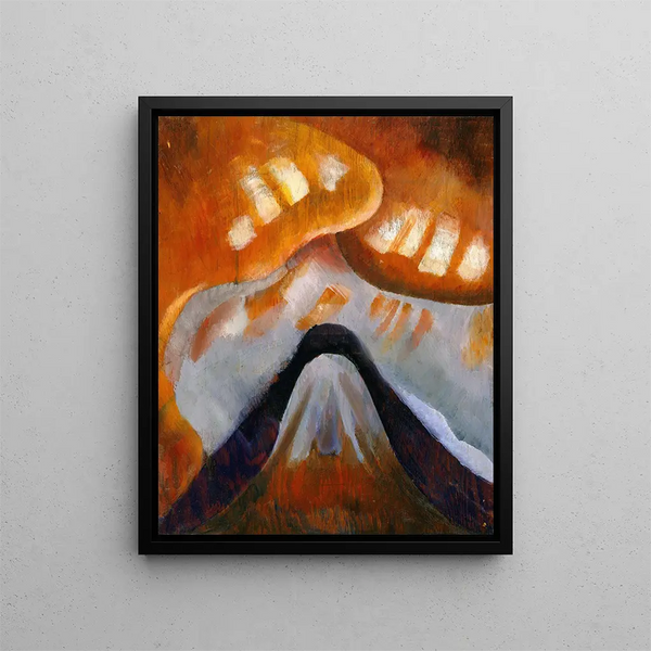 Góra i niebo - Arthur Dove — oprawiony obraz na ścianie