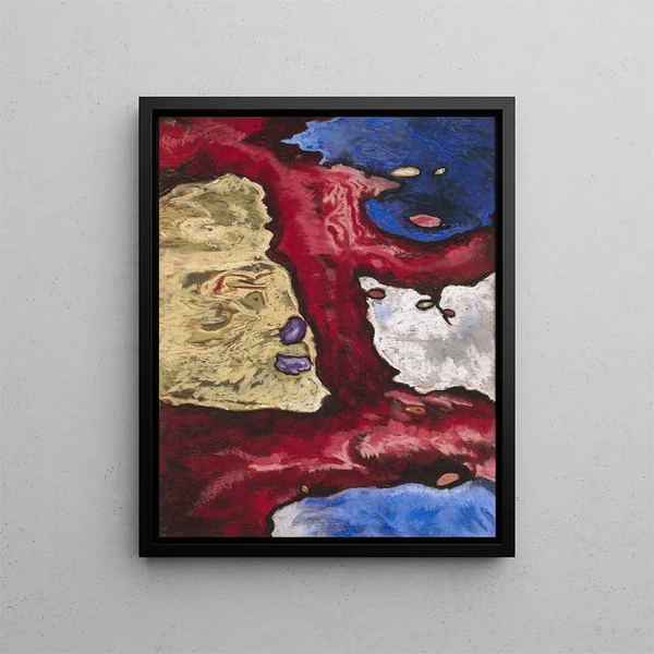 Kształty drzew i wody - Arthur Dove — oprawiony obraz na ścianie
