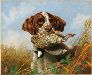 Arthur Fitzwilliam Tait - Pointer and Quail.webp