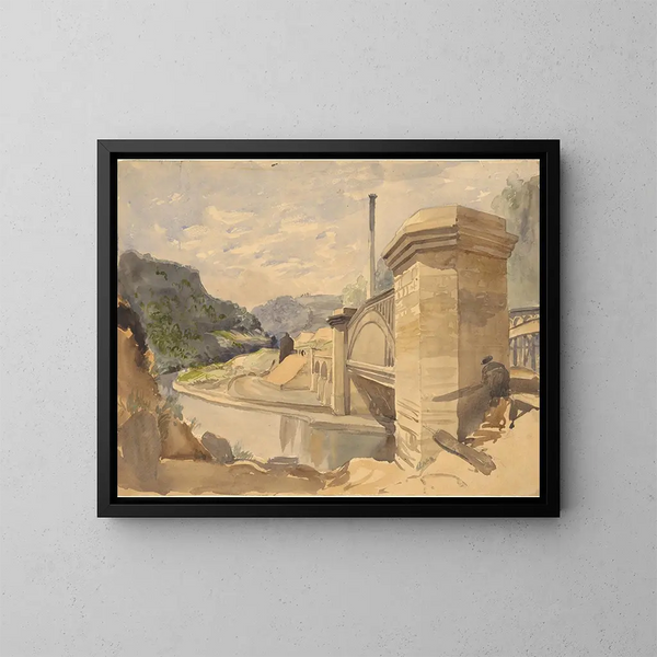 Todmorden, Yorkshire, Anglia - Arthur Fitzwilliam Tait — oprawiony obraz na ścianie