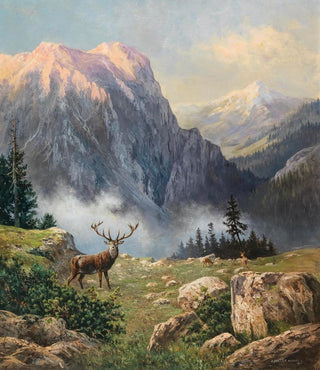 Arthur Graf PolzerHoditz - An EightPointer in the Mountains.webp