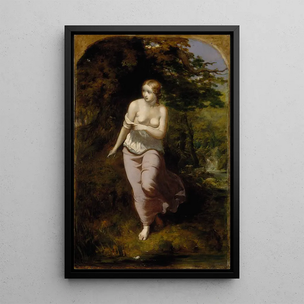 Reprodukcja obrazu Musidora se baignant - Arthur Hughes