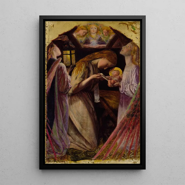 La Nativité - Arthur Hughes — oprawiony obraz na ścianie