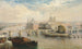 Widok na Pont Neuf w Paryżu z Notre-Dame w tle - Arthur Joseph Meadows — widok dzieła