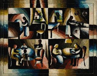 Prace domowe - Arthur Segal — widok dzieła