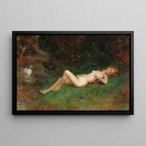 Arthur Von Ferraris - Leda und der Schwan.webp