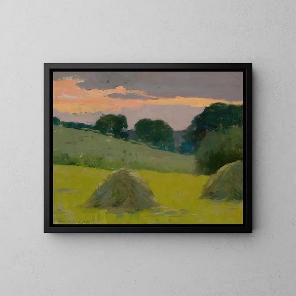 Młyny siana - Arthur Wesley Dow — oprawiony obraz na ścianie