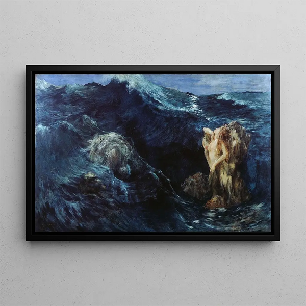 Scylla i Charybda - Ary Ernest Renan — oprawiony obraz na ścianie