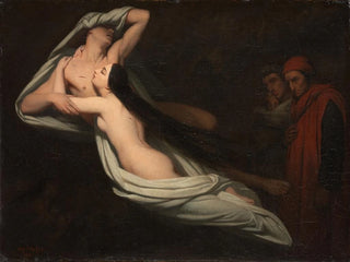 Ary Scheffer - Dante and Virgil Meeting The Shades of Francesca Da Rimini and Paolo.webp