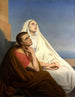 Święci Augustyn i Monika - Ary Scheffer — widok dzieła